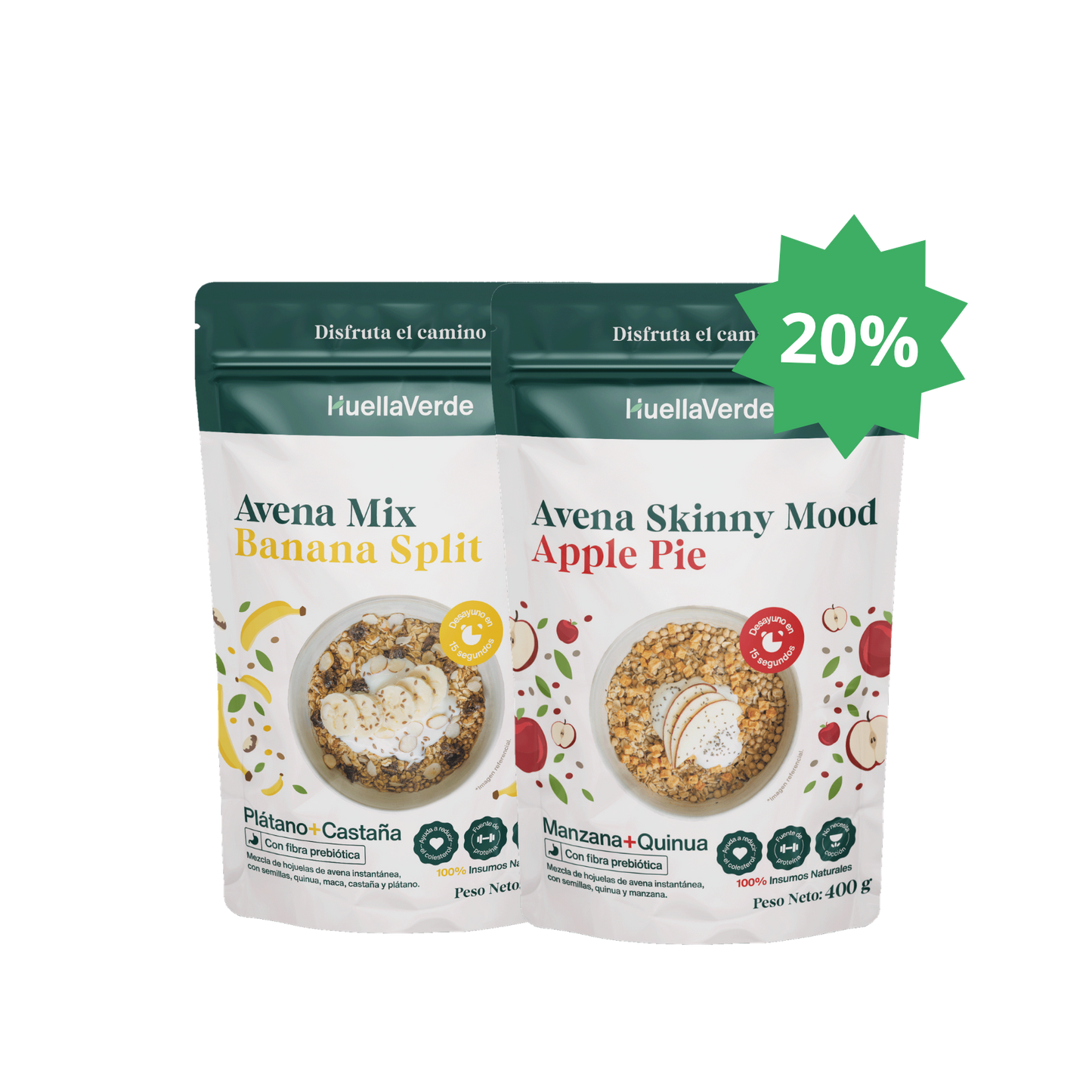 Pack Avenas Saborizadas 400 gr