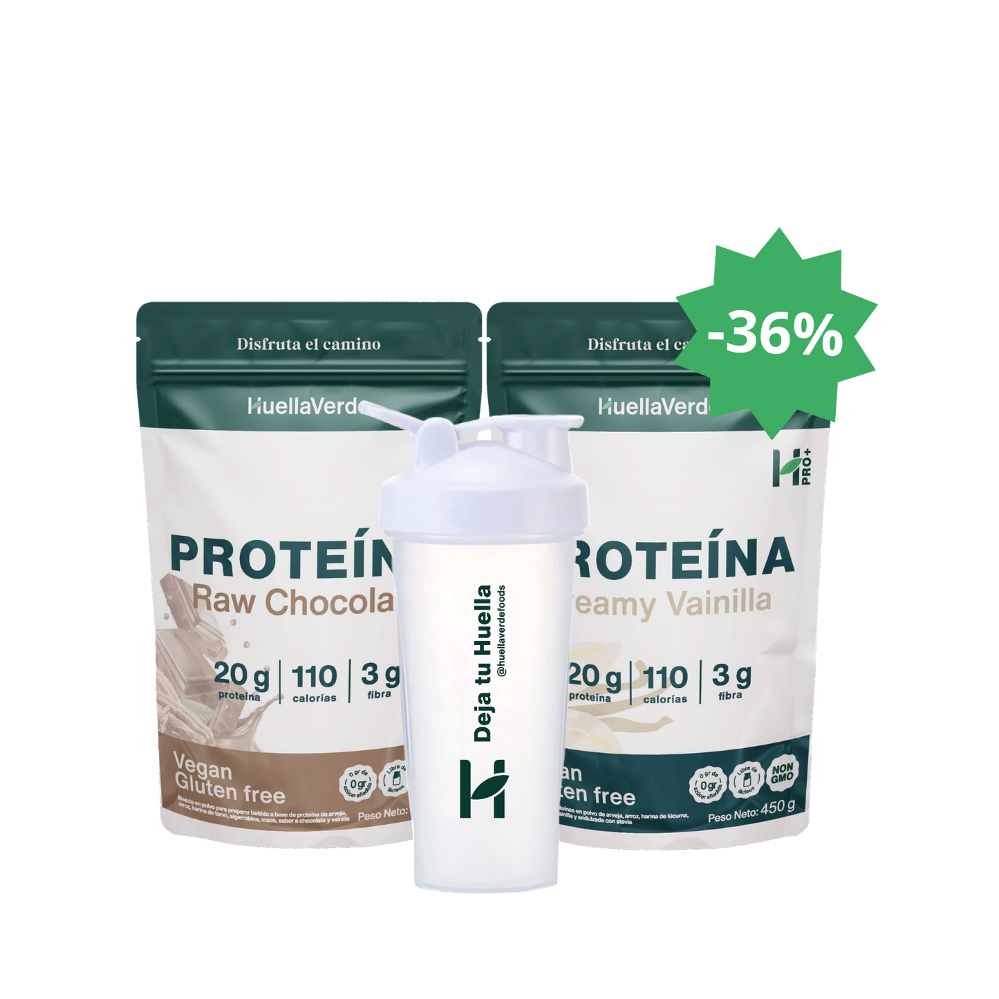 Pack 02 Proteínas + 01 Shaker HV