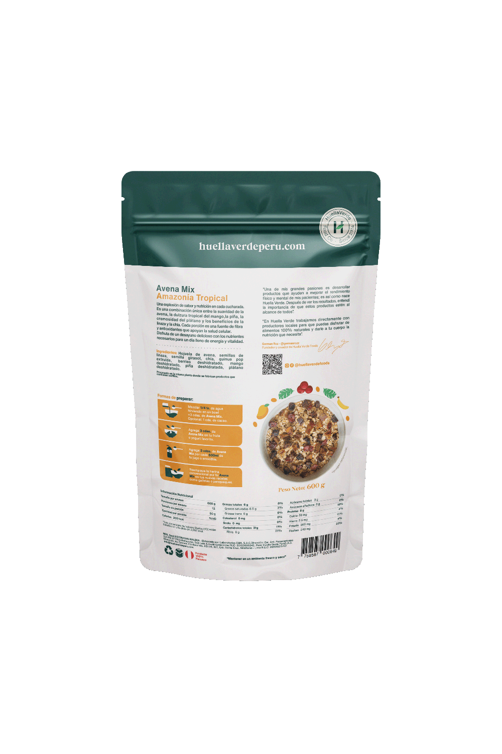 Avena Mix Amazonía Tropical x600gr