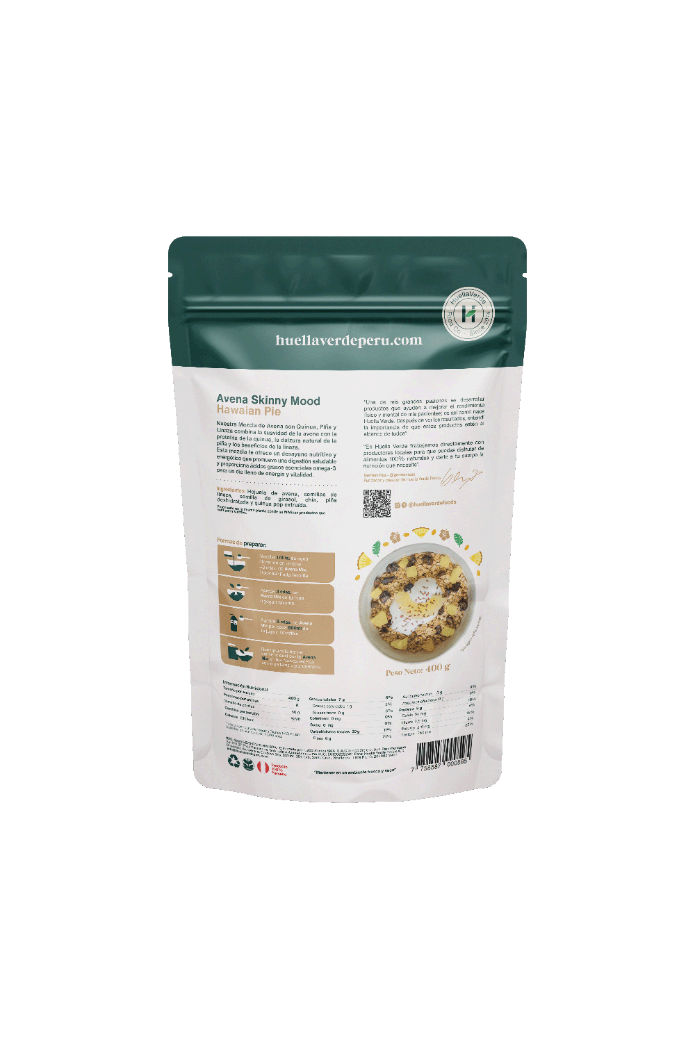 Avena Mix Skinny Mood Hawaian Pie x 400gr