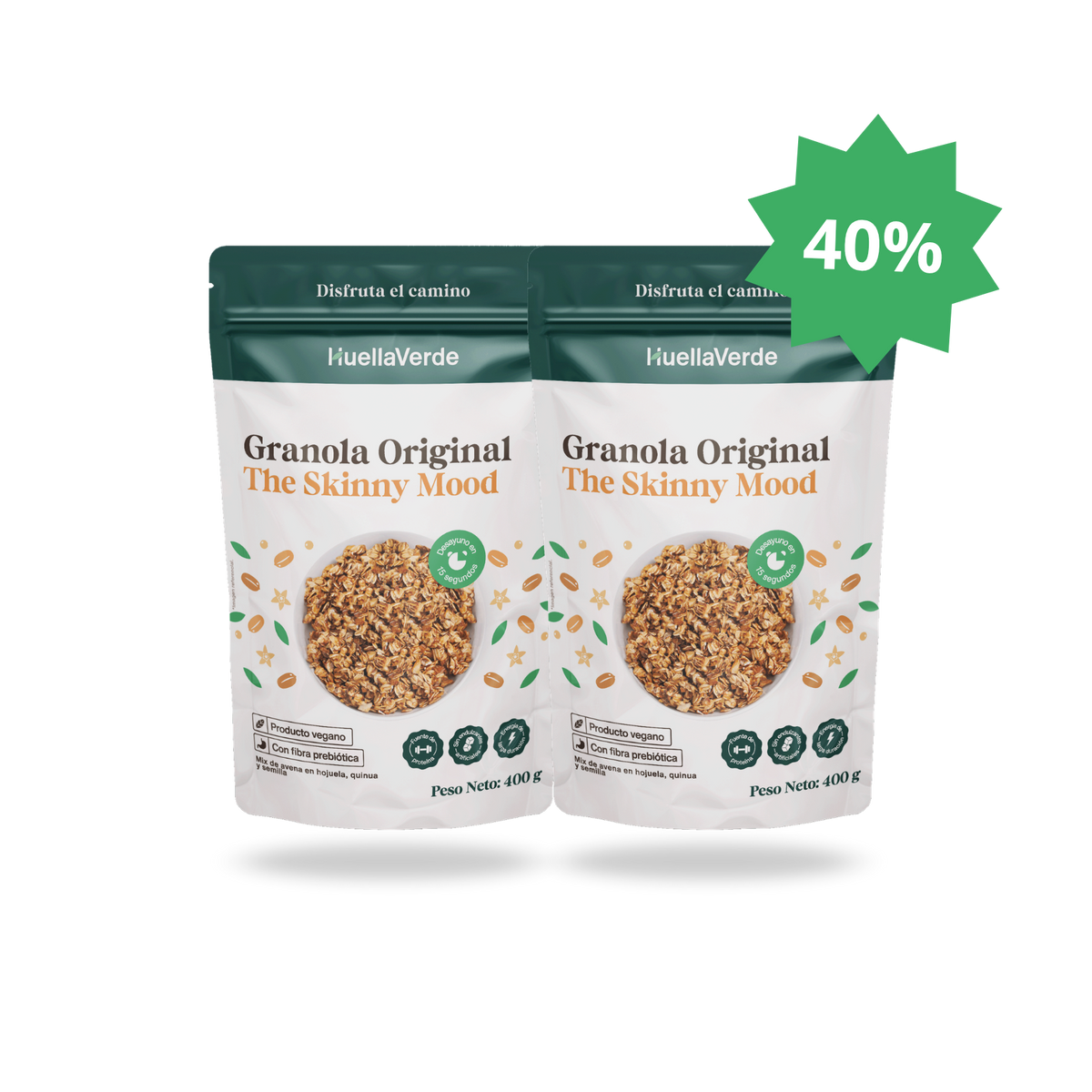 2 granolas SKINNY x400gr a S/ 29.90