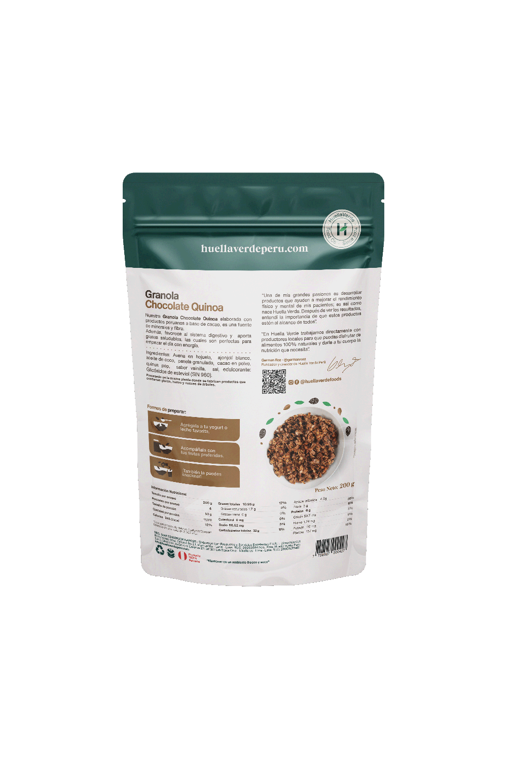 Granola de Chocolate Quinoa 200gr
