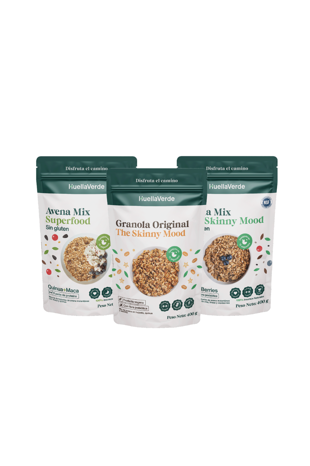 PACK 2 Avenas Mix 400gr + 1 Granola 400gr