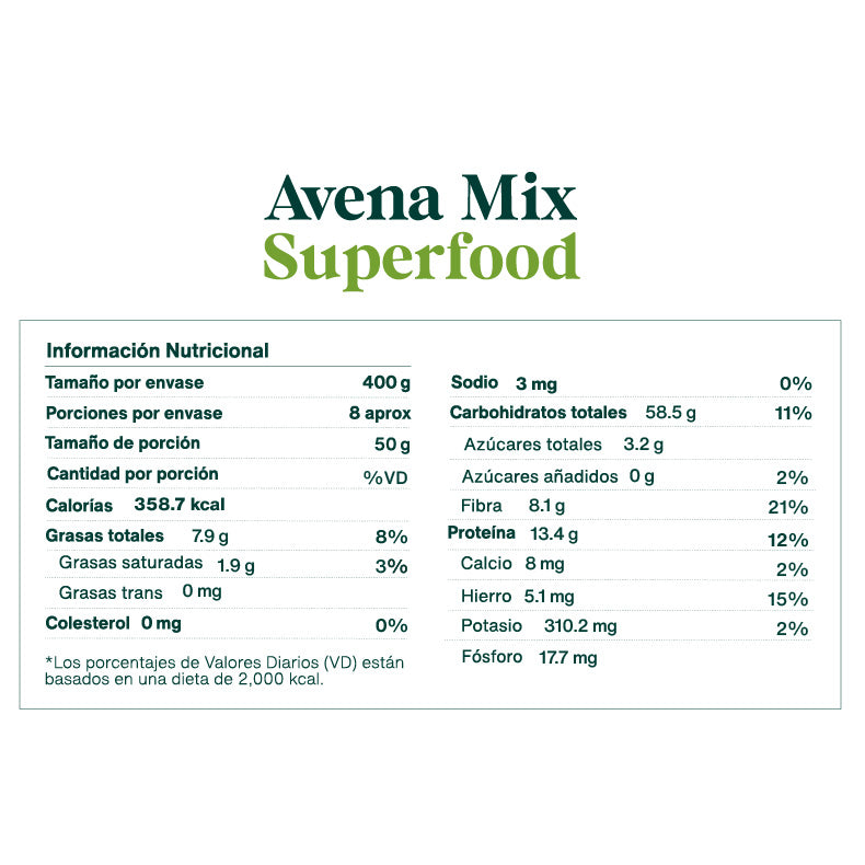 Avena Mix Superfood 400 gr