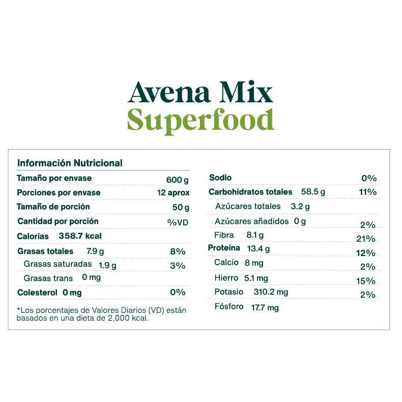 Avena Mix Superfood 600 gr