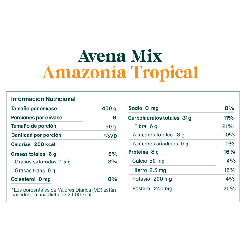 Avena Mix Amazonía Tropical x 400gr