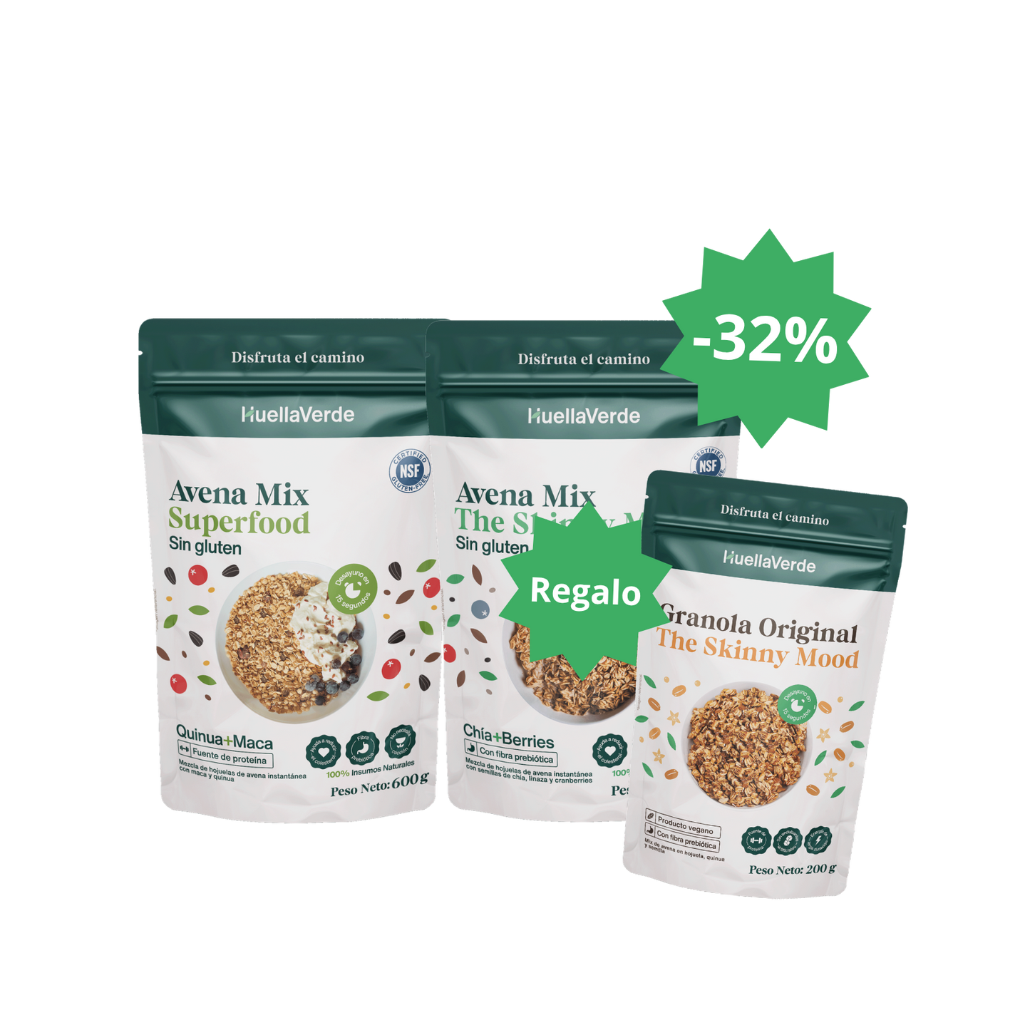 02 Avenas Clásicas + Granola de regalo