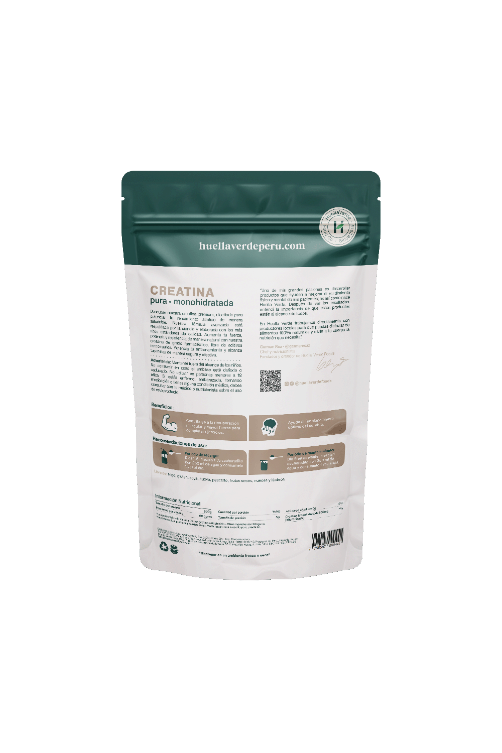 Creatina Pura Monohidratada 300gr