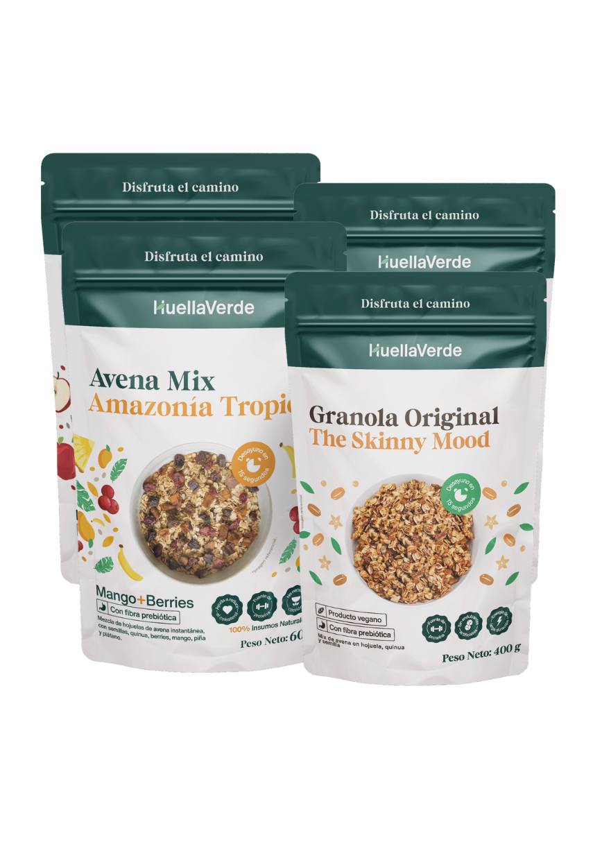 Pack Familiar: 2 Avena Mix 600gr + 2 Granolas 400gr