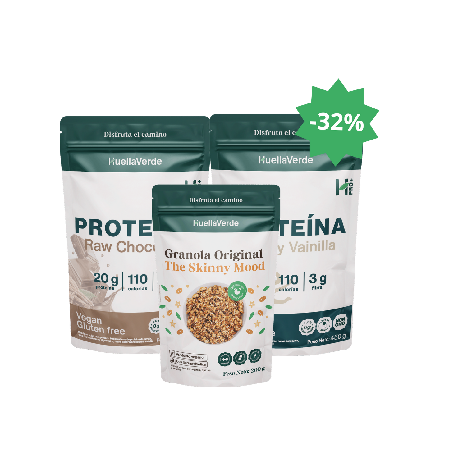 Pack 2 Proteínas + Granola 200 gr