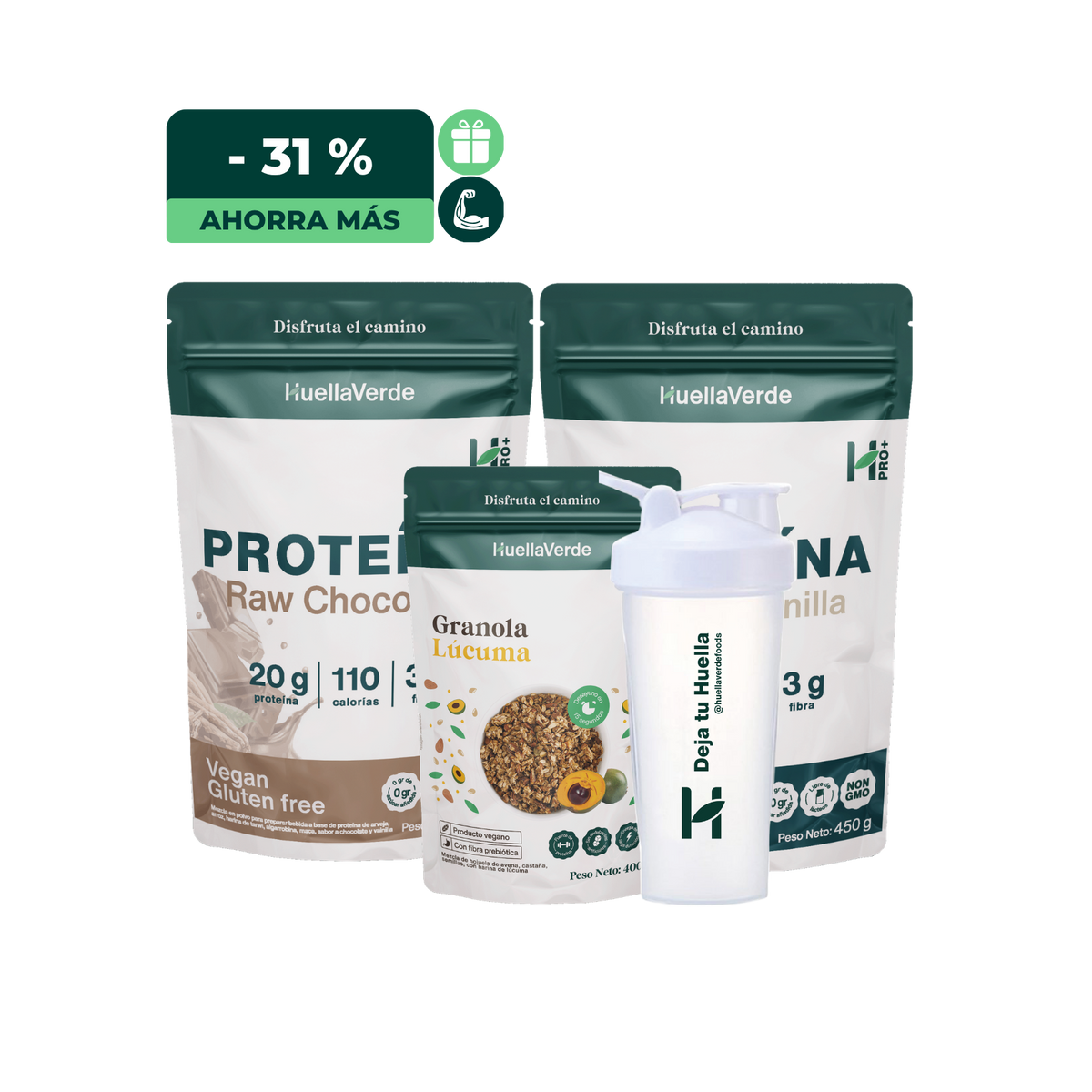 PACK MUSCLE BOOST: 2 Protes + Shaker