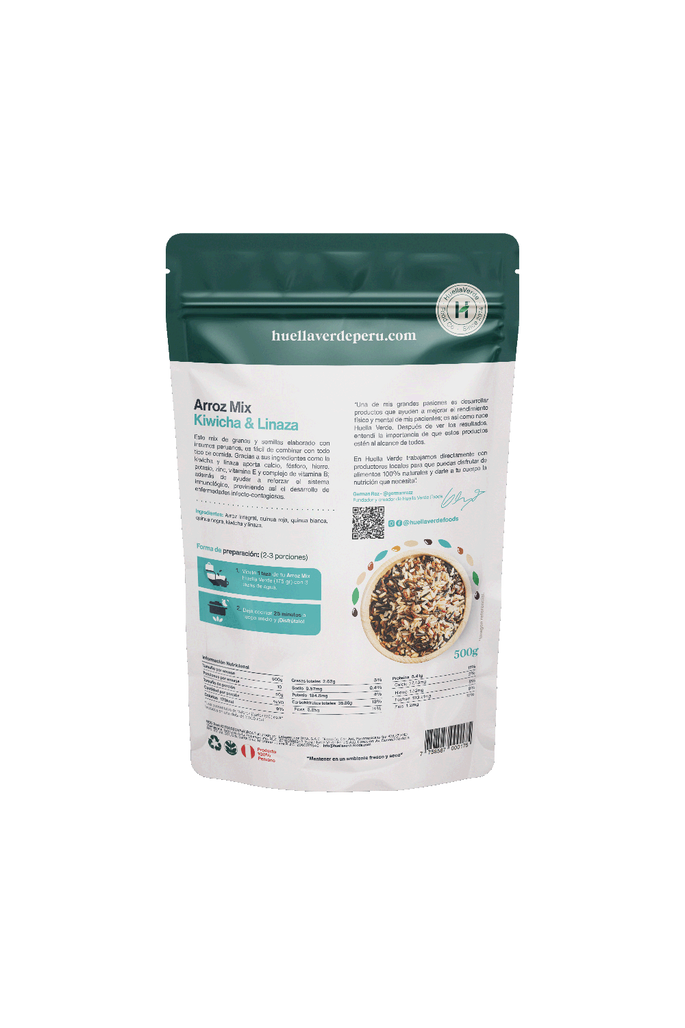 Arroz Mix Kiwicha y Linaza 500 gr