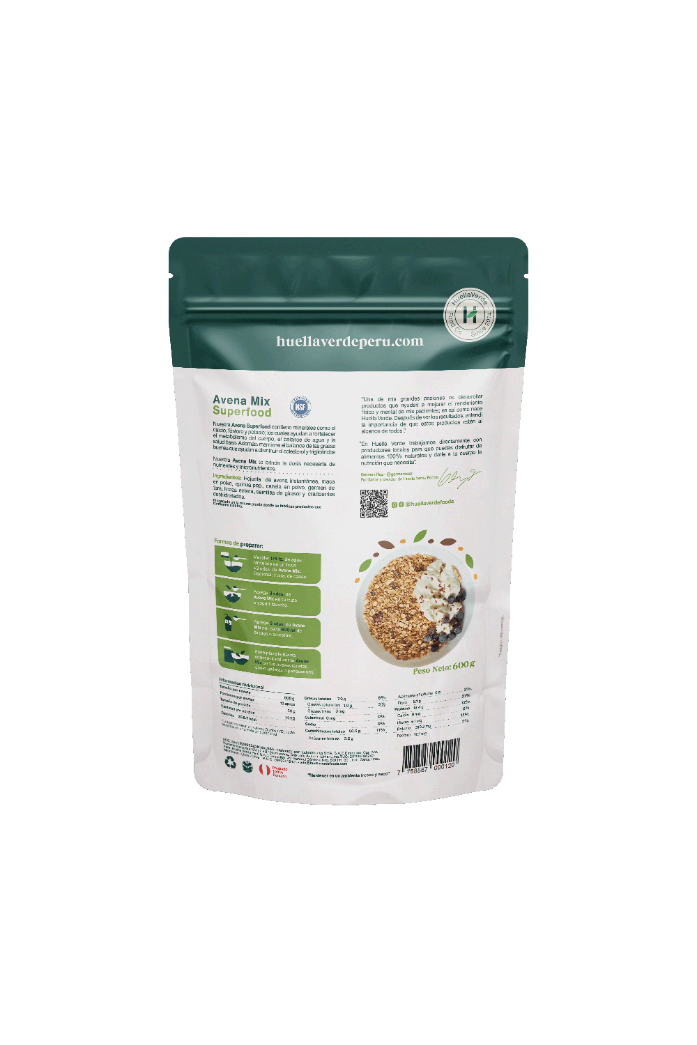 Avena Mix Superfood 600 gr