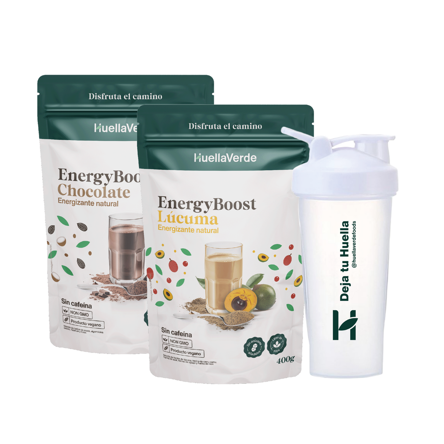 Pack 2 Energy Boost + Shaker