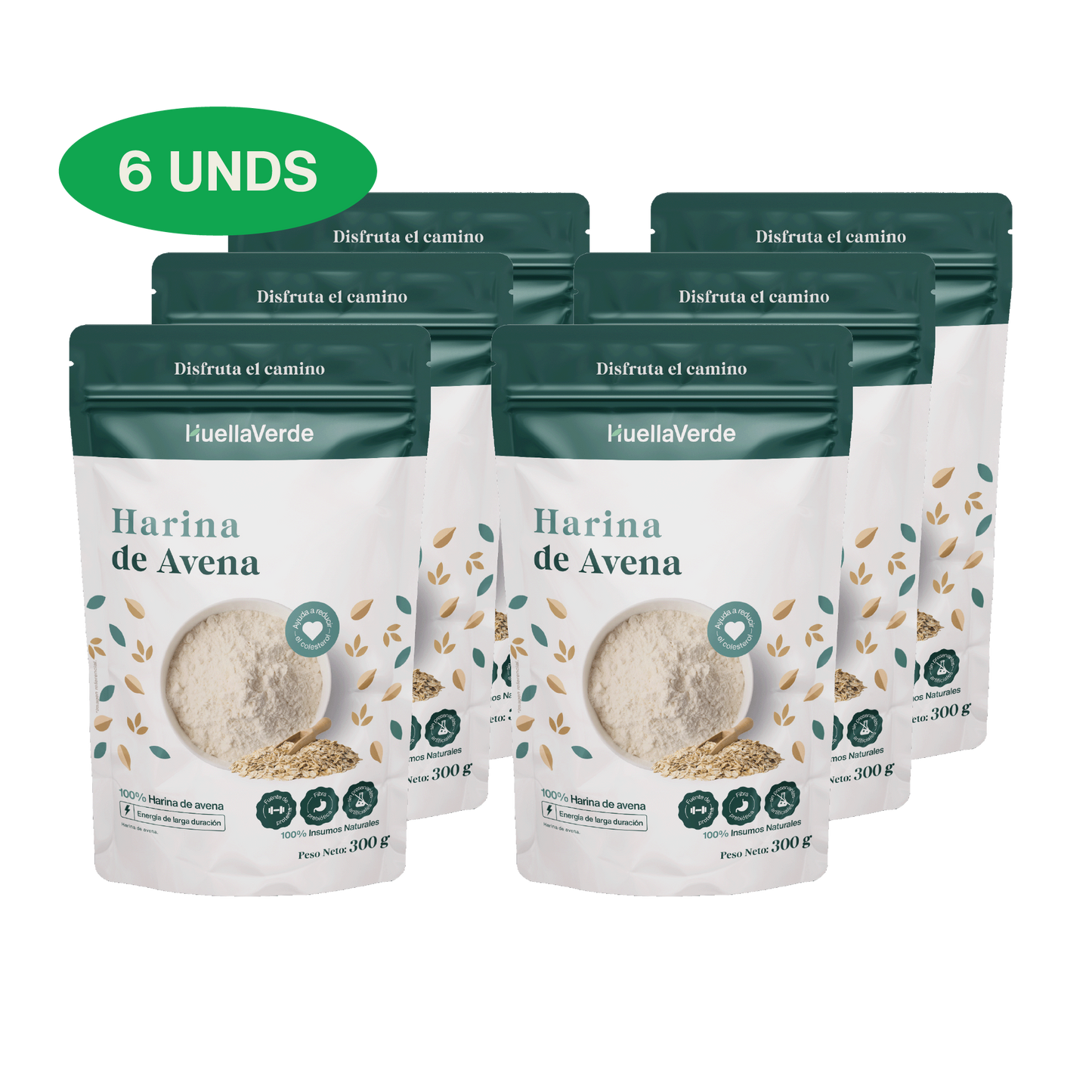 Harina de Avena 300gr x 6 unidades