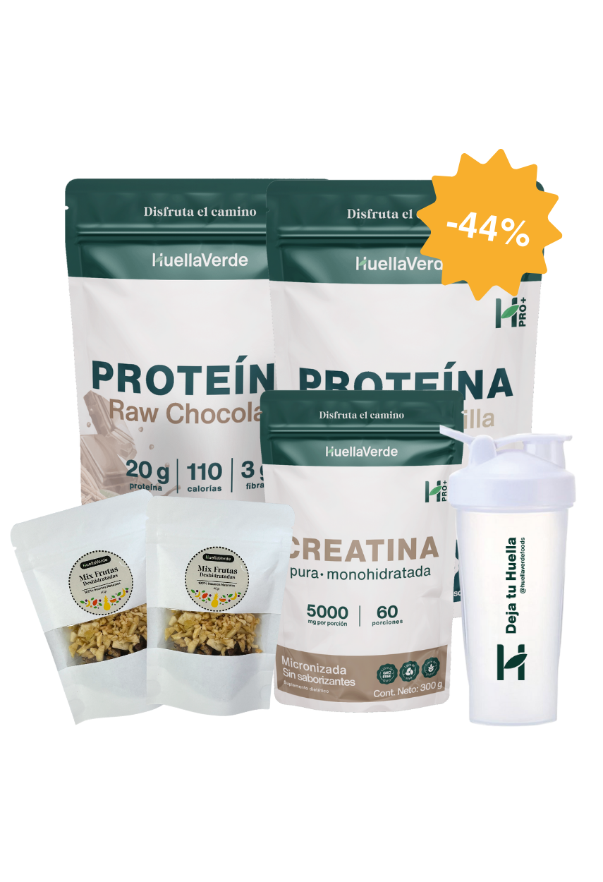 Pack Power: Proteínas + Creatina + Shaker y Snacks