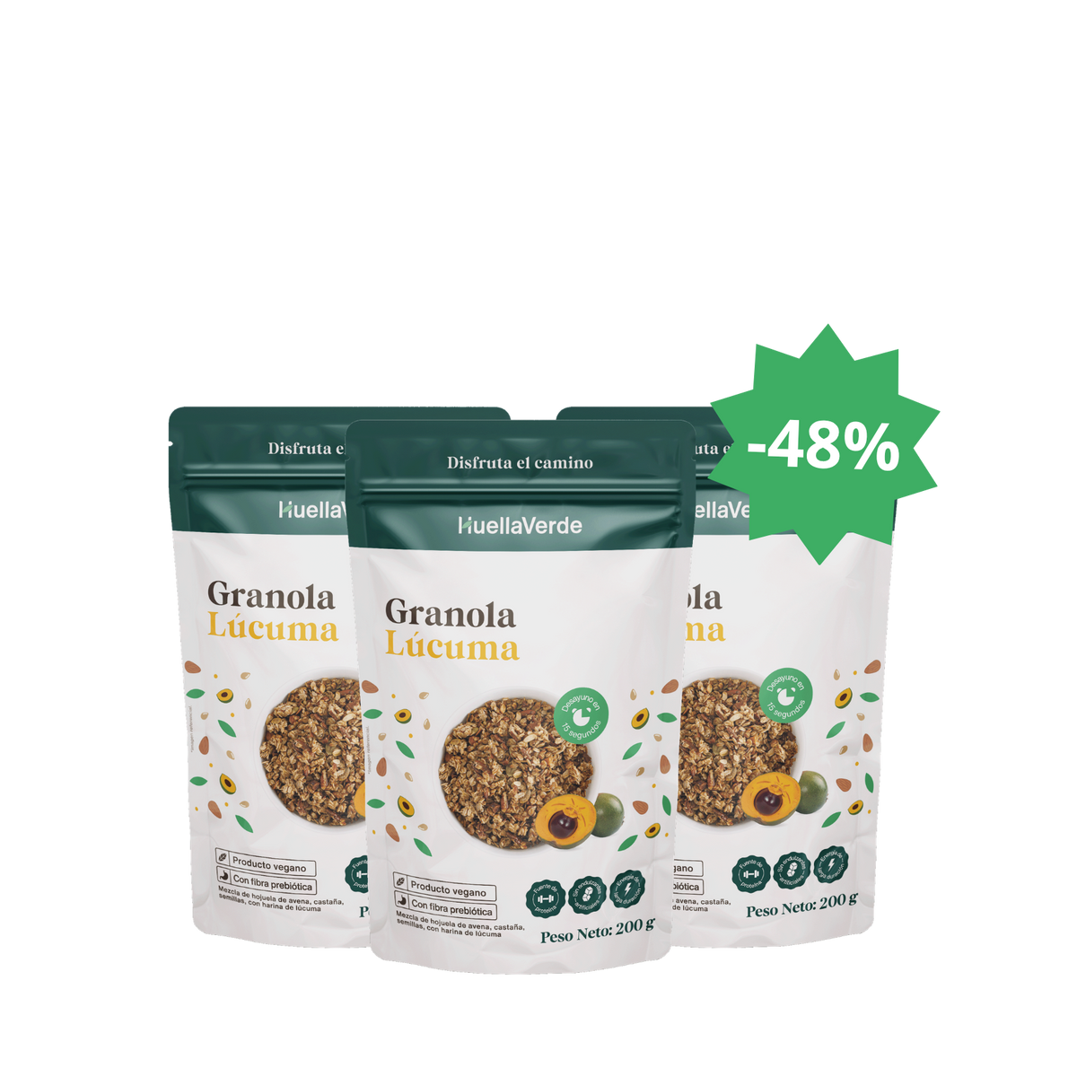Tripack Granola de Lúcuma 200 gr - Vto Noviembre
