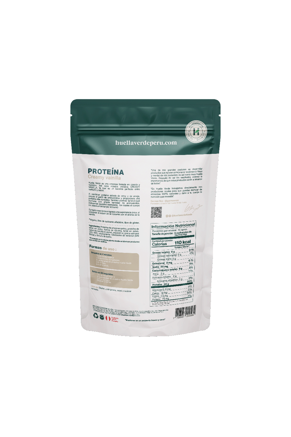 Proteína Vegetal Creamy Vainilla 450gr