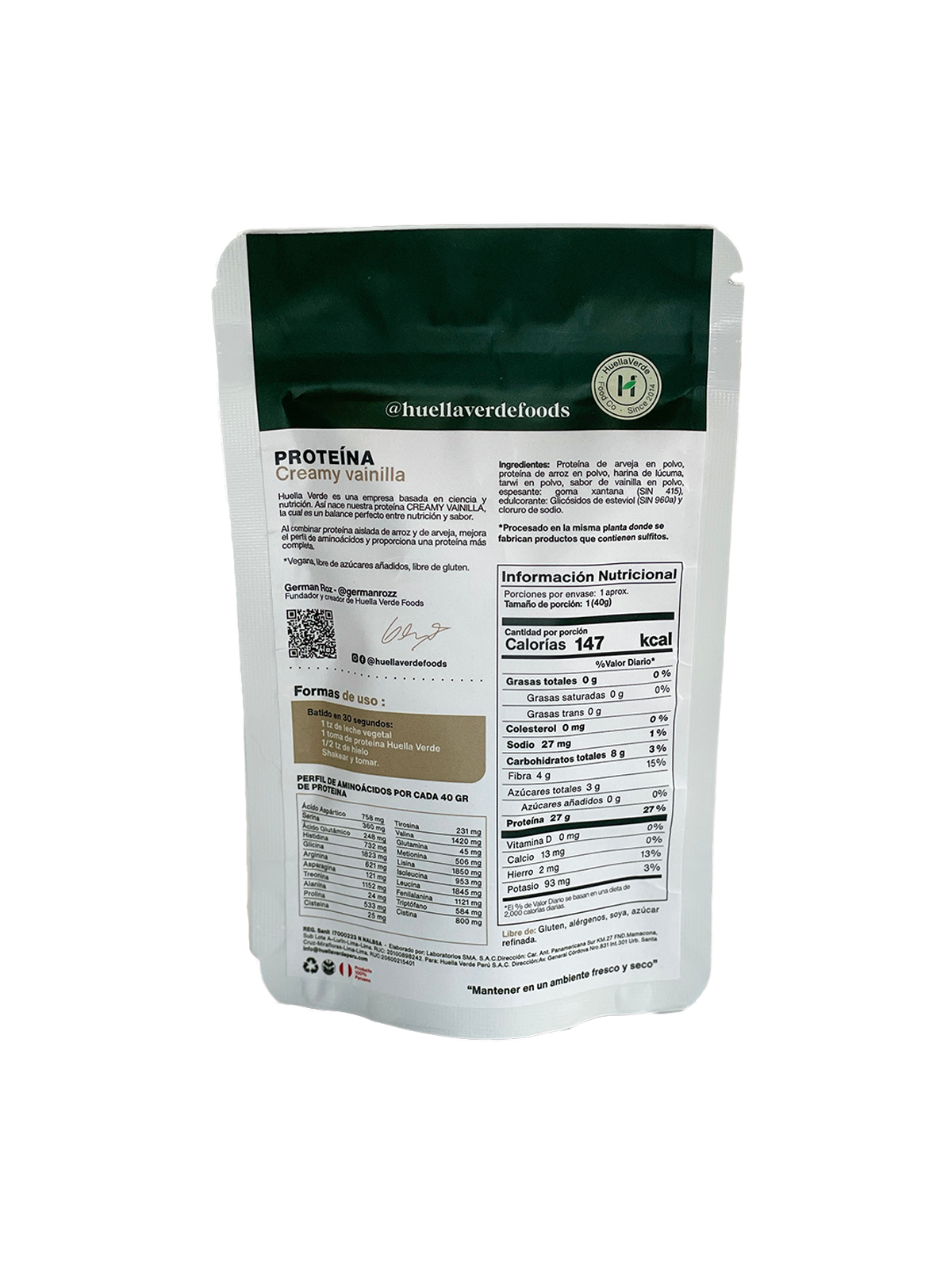 Proteína Creamy Vainila 40gr