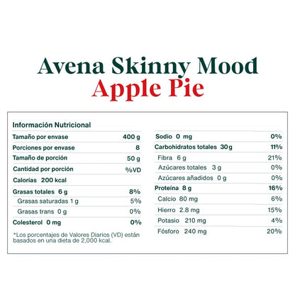 Avena Skinny Mood Apple Pie 400gr