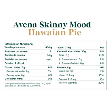Avena Mix Skinny Mood Hawaian Pie x 400gr