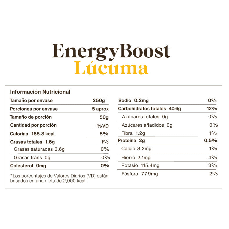 Energy Boost Lúcuma 400 gr