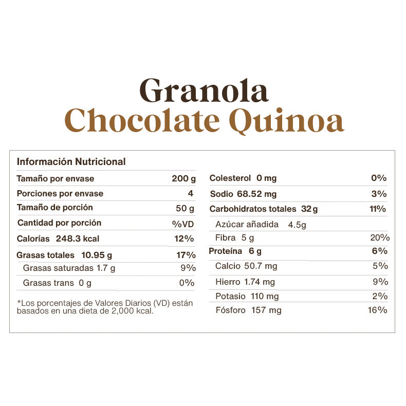 Granola de Chocolate Quinoa 200gr