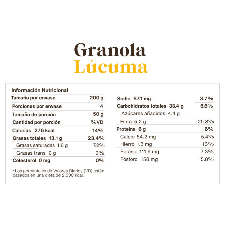 Granola de Lúcuma 200gr