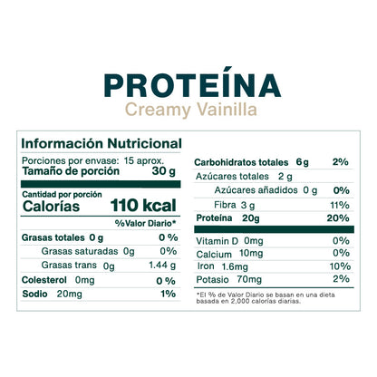 Proteína Vegetal Creamy Vainilla 450gr