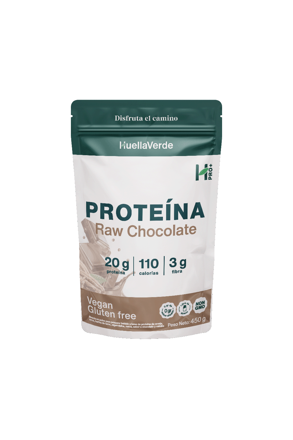 Proteína Vegetal Raw Chocolate 450gr