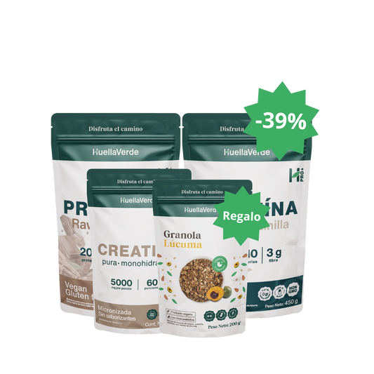 Pack 2 Proteínas + 1 Creatina + Granola Lúcuma de regalo