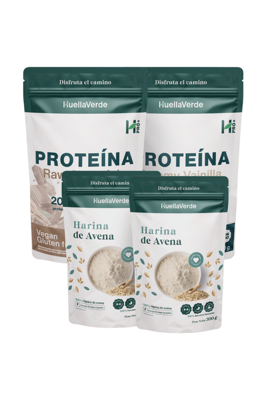 Pack Fitness: 2 Proteínas Vegetales + 2 Harina de Avena